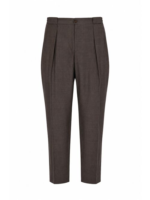 Pantaloni Portobellos in fresco lana Marrone BRIGLIA 1949 | PORTOBELLOS 30010800046